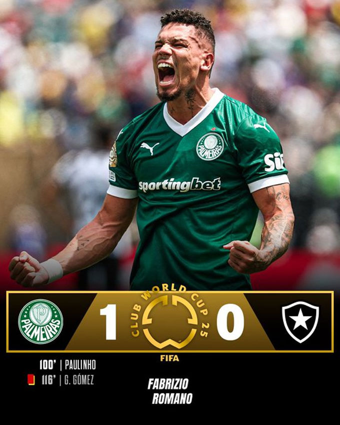 Palmeiras Vượt ải Botafogo, Bước vào Tứ kết với Chiến Thắng Ngọt Ngào 1-0