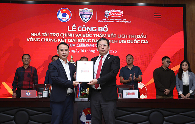 VCK U15 Quốc gia 2025: Acecook đồng hành cùng thế hệ trẻ tài năng
