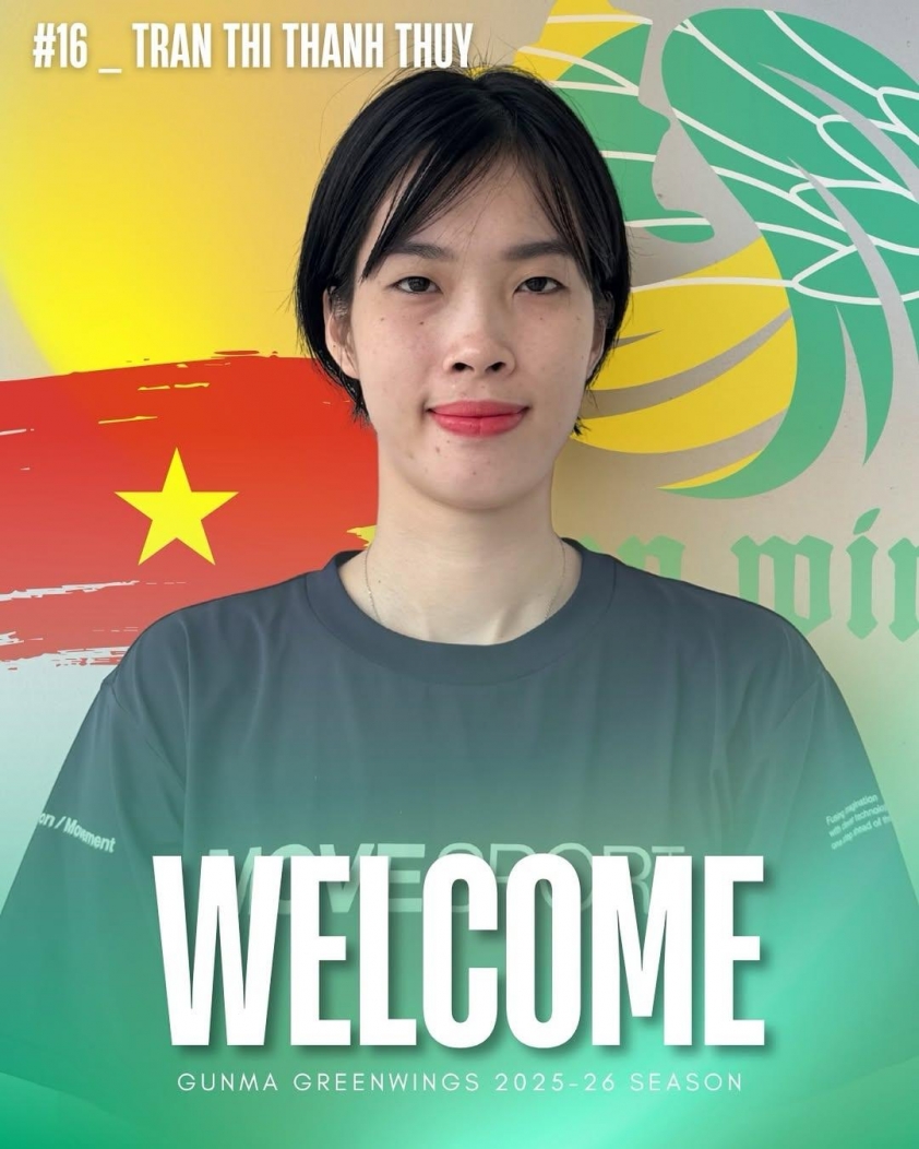 Trần Thị Thanh Thúy trở lại đỉnh cao: Chinh phục Nhật Bản cùng Gunma Green Wings