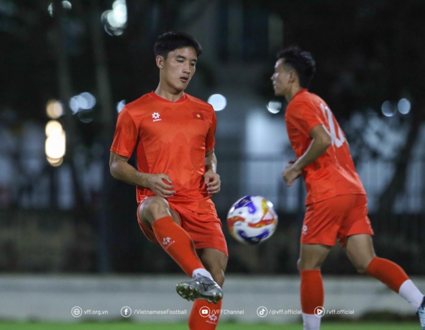 U23 Việt Nam tích cực chuẩn bị cho trận ra quân gặp U23 Lào tại SEA Games 2025