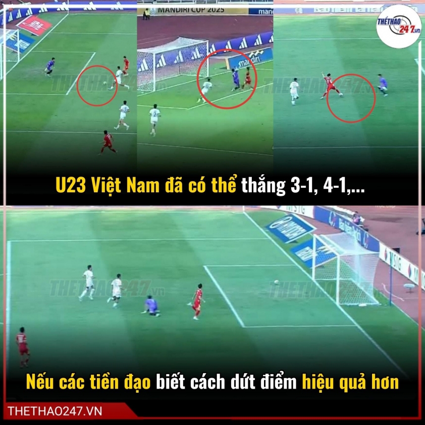U23 Việt Nam: Hiệu quả dứt điểm – Thử thách lớn trước trận chung kết U23 Đông Nam Á 2025