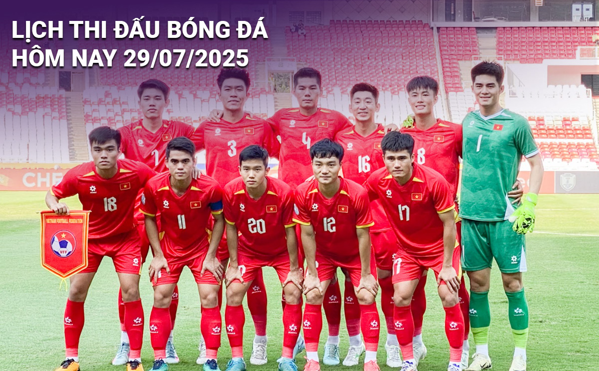 Lịch thi đấu bóng đá hôm nay 29/7 và rạng sáng 30/7/2025: Cập nhật đầy đủ các trận đấu đáng chú ý