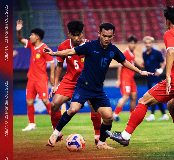 U23 Campuchia hòa U23 Lào 1-1 trong trận mở màn đầy kịch tính