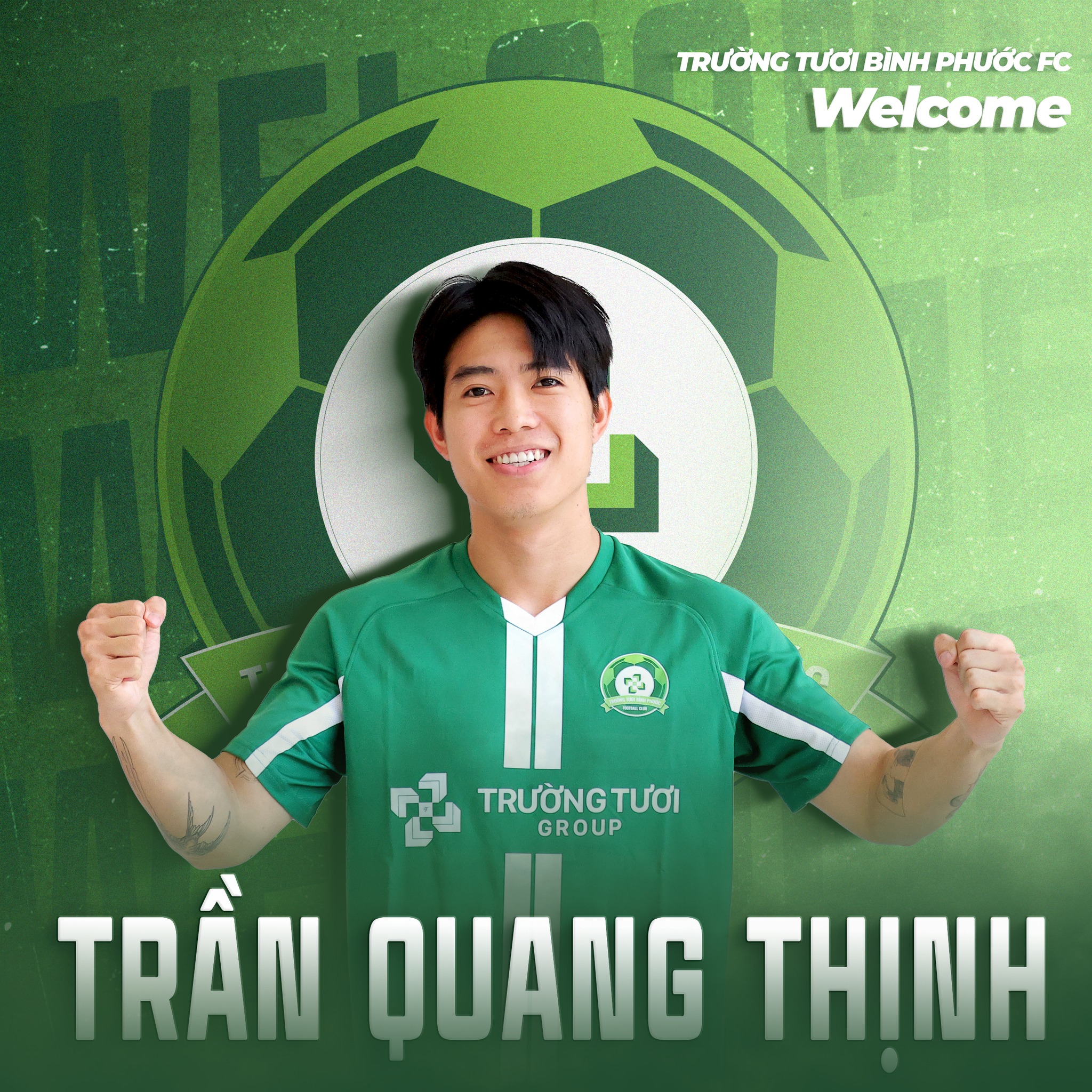 Bình Phước FC chính thức đón trung vệ Trần Quang Thịnh - tân binh đầy triển vọng