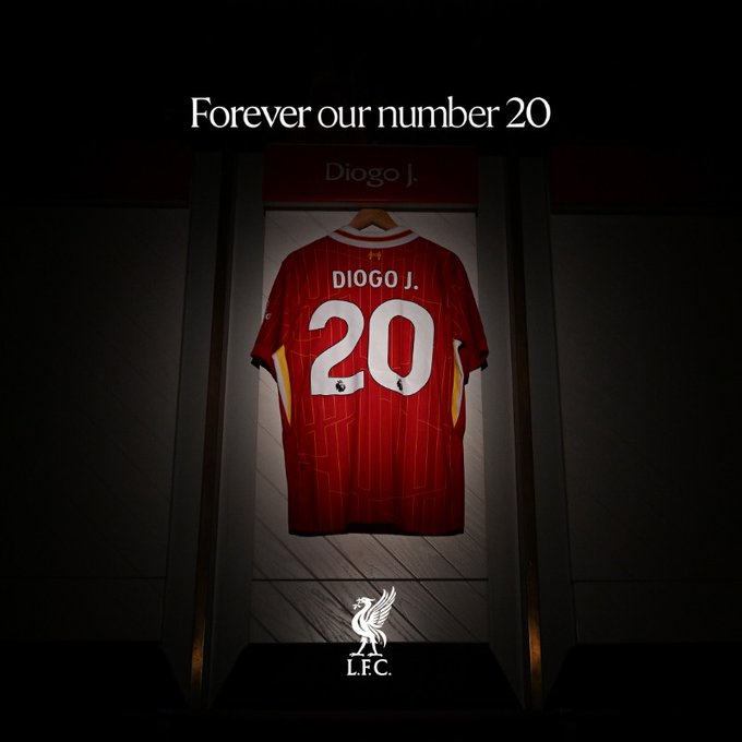 Liverpool Treo Vĩnh Viễn Áo Số 20 Để Tưởng Niệm Diogo Jota