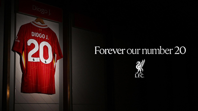 Liverpool Treo Vĩnh Viễn Áo Số 20 Để Tưởng Niệm Diogo Jota