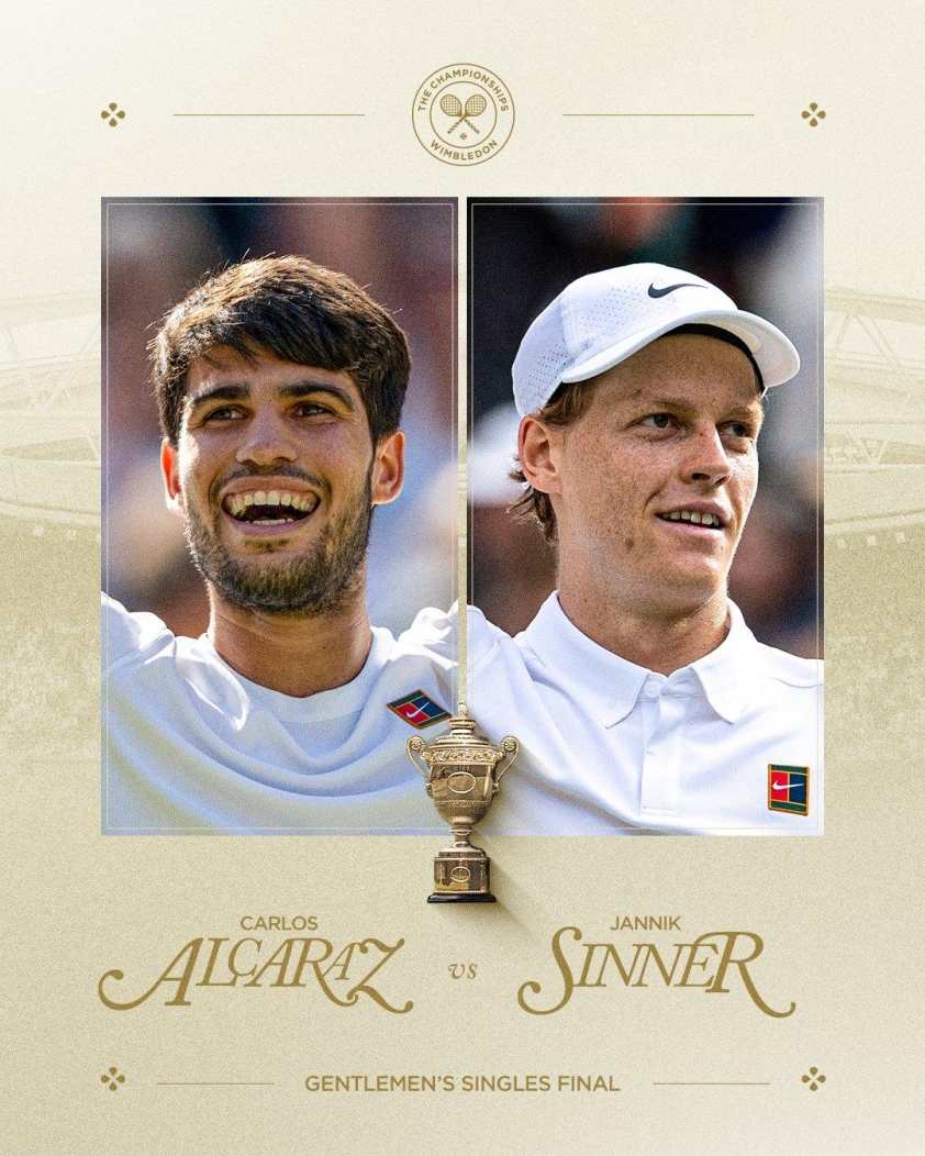 Chung kết Wimbledon 2024: Alcaraz và Sinner tái đấu, cuộc chiến đỉnh cao của thế hệ mới