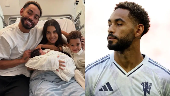 Chân sút MU Matheus Cunha đón con gái đầu lòng, hạnh phúc viên mãn bên gia đình