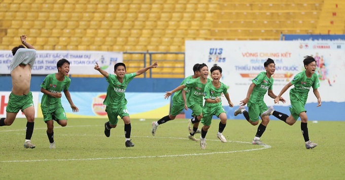 Nam Định Vượt Ải SLNA, Giành Vô Địch Giải Bóng Đá Thiên Niên Toàn Quốc U13