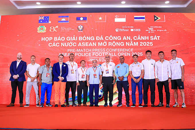 Giải bóng đá Công an - Cảnh sát các nước ASEAN mở rộng 2025:  Hứa hẹn những trận đấu đỉnh cao
