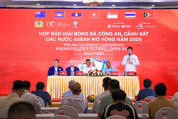 Giải bóng đá Công an - Cảnh sát các nước ASEAN mở rộng 2025:  Hứa hẹn những trận đấu đỉnh cao