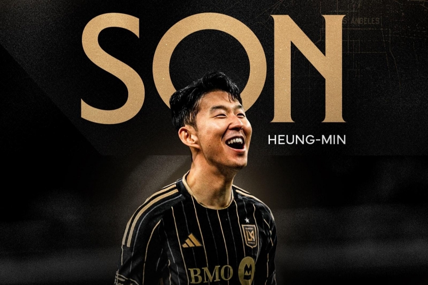 Son Heung-min trong buổi họp báo ra mắt CLB