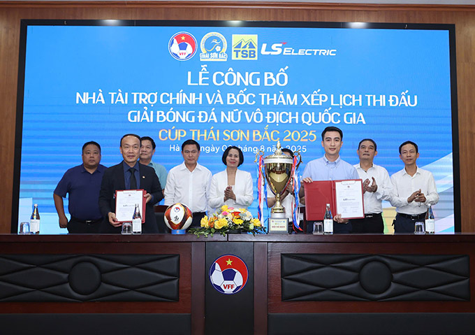 Giải bóng đá nữ Vô địch Quốc gia - Cúp Thái Sơn Bắc 2025 có 6 đội tham dự