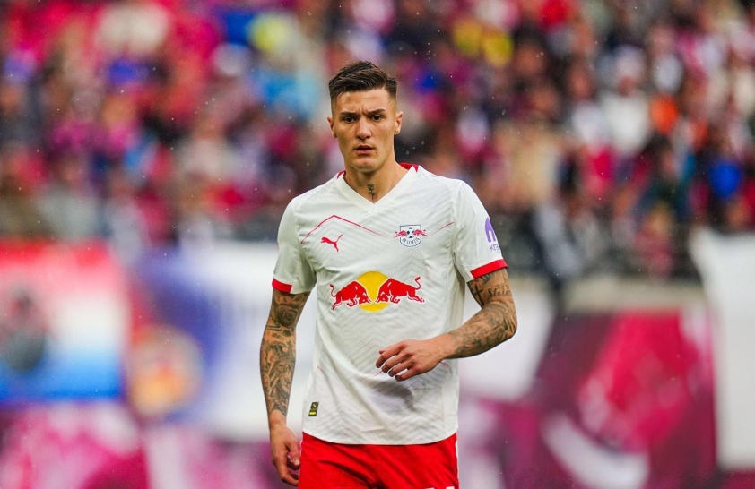 Benjamin Sesko trong màu áo RB Leipzig