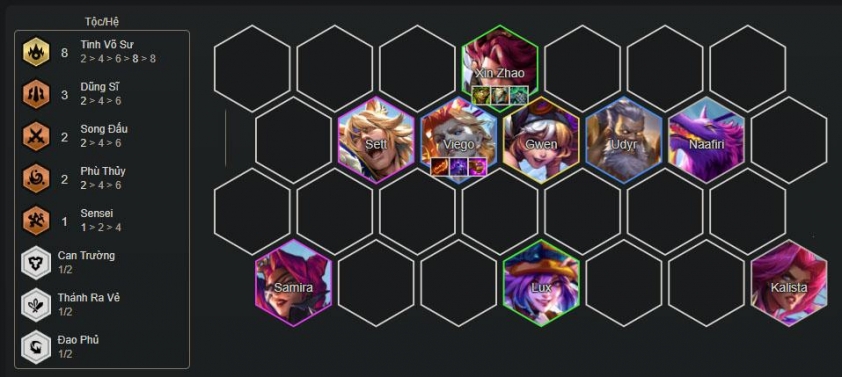 Hoàn thiện đội hình cuối game