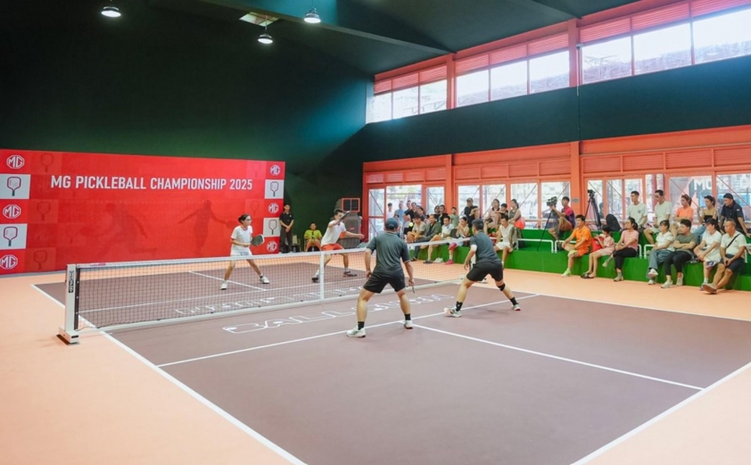 Cặp đôi Hoàng Quân - Thuý Linh đăng quang vô địch MG Pickleball Championship 2025