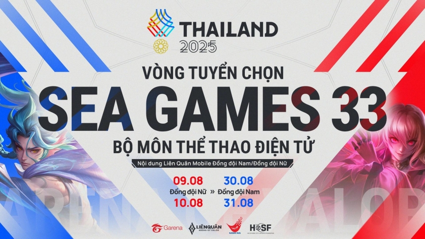 Lịch thi đấu Vòng Tuyển Chọn SEA Games 33 - Liên Quân Mobile: Cập nhật mới nhất