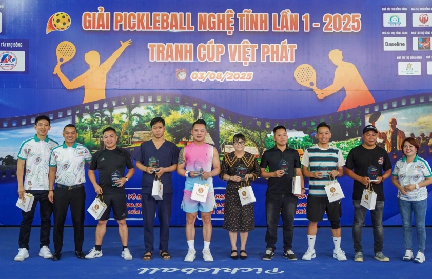Giải Pickleball Nghệ Tĩnh lần I: Kết nối đam mê, lan tỏa yêu thương