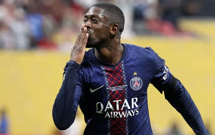 Ảnh Dembélé trong màu áo PSG