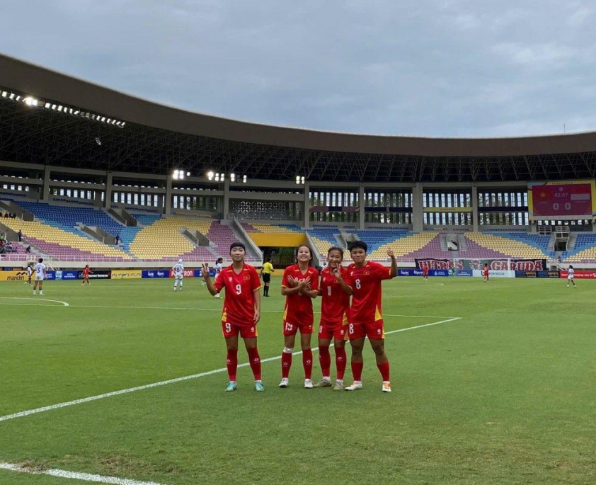 U16 nữ Việt Nam chiến thắng Indonesia