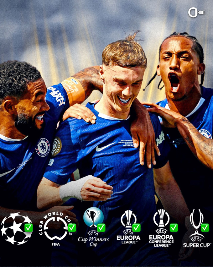 Hình ảnh Chelsea ăn mừng chiến thắng ở đấu trường quốc tế