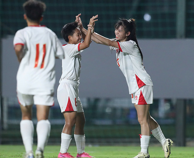 U20 nữ Việt Nam tận dụng tốt các cơ hội trước hàng thủ Hong Kong (TQ)