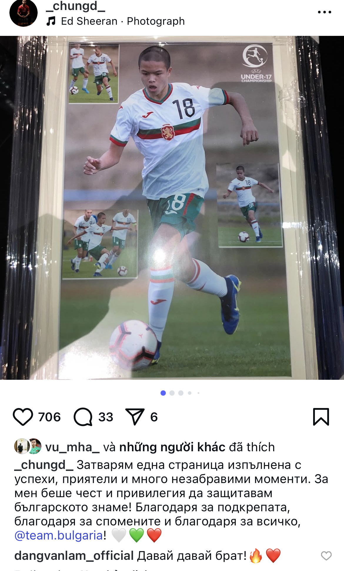Chung Nguyen Do trong màu áo U23 Việt Nam