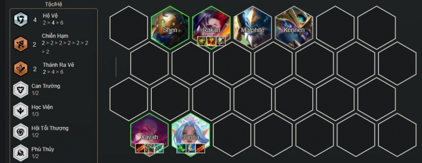 Giai đoạn giữa trận Chiến thuật giữa game với đội hình Xayah Fan Service