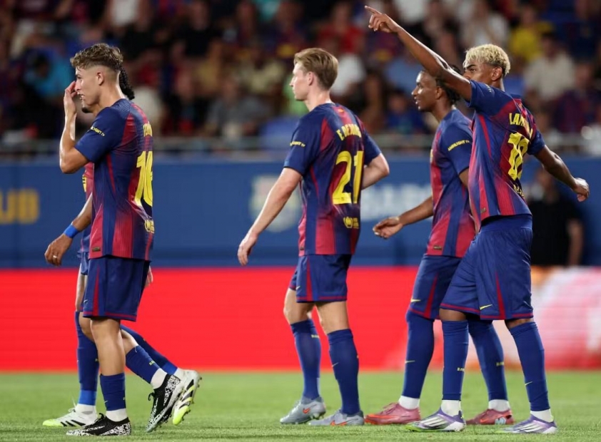 Hình ảnh Barcelona dẫn trước Como 4-0