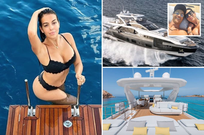 Cristiano Ronaldo trên du thuyền Azimut Grande