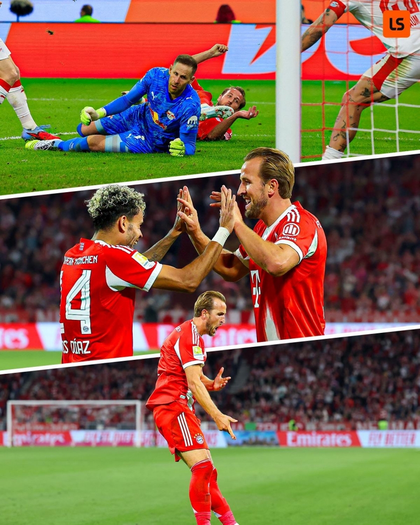 Harry Kane ăn mừng bàn thắng.