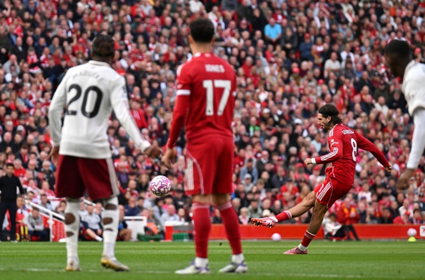 Szoboszlai ghi bàn thắng duy nhất trận đấu Liverpool vs Arsenal