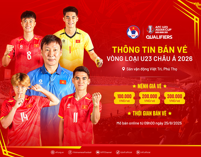 Hình ảnh vé xem U23 Việt Nam
