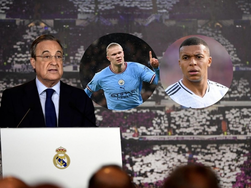 Florentino Perez, Haaland, Mbappe, Real Madrid