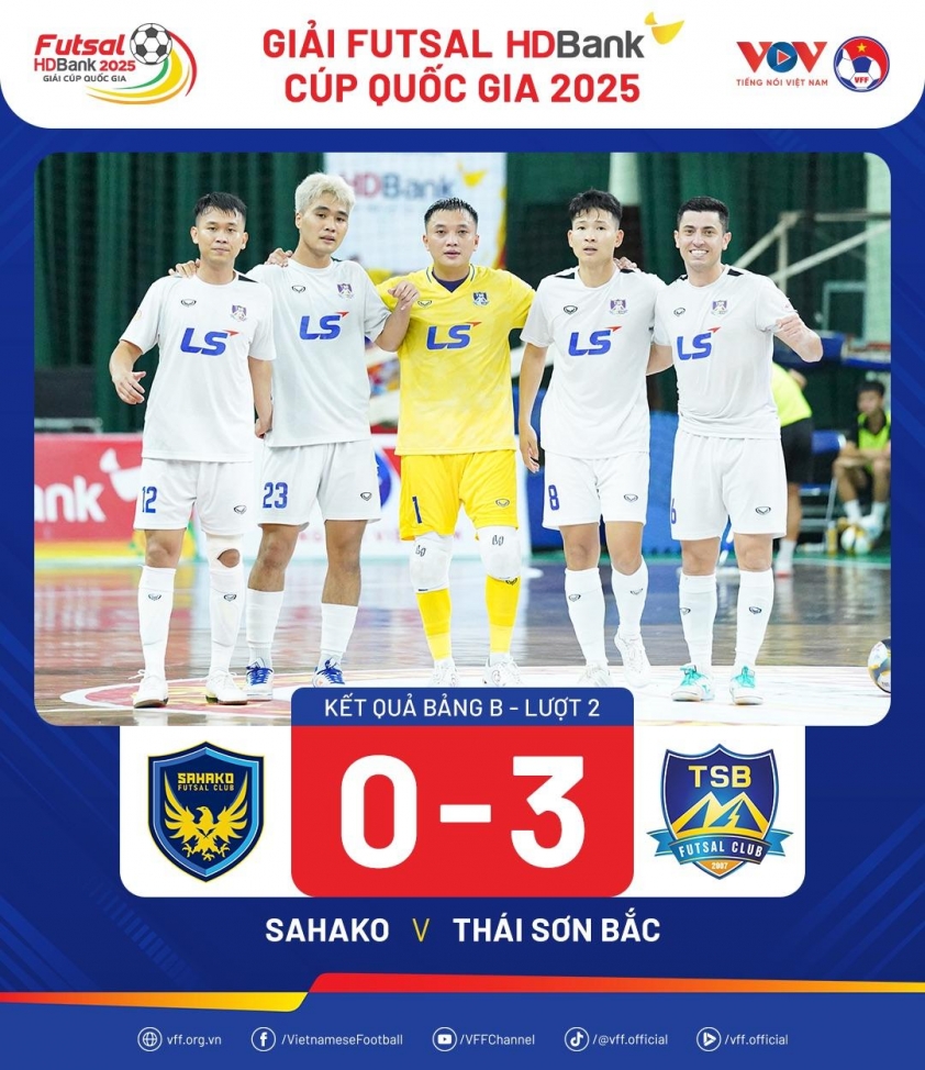 Thái Sơn Bắc thắng Sahako 3-0