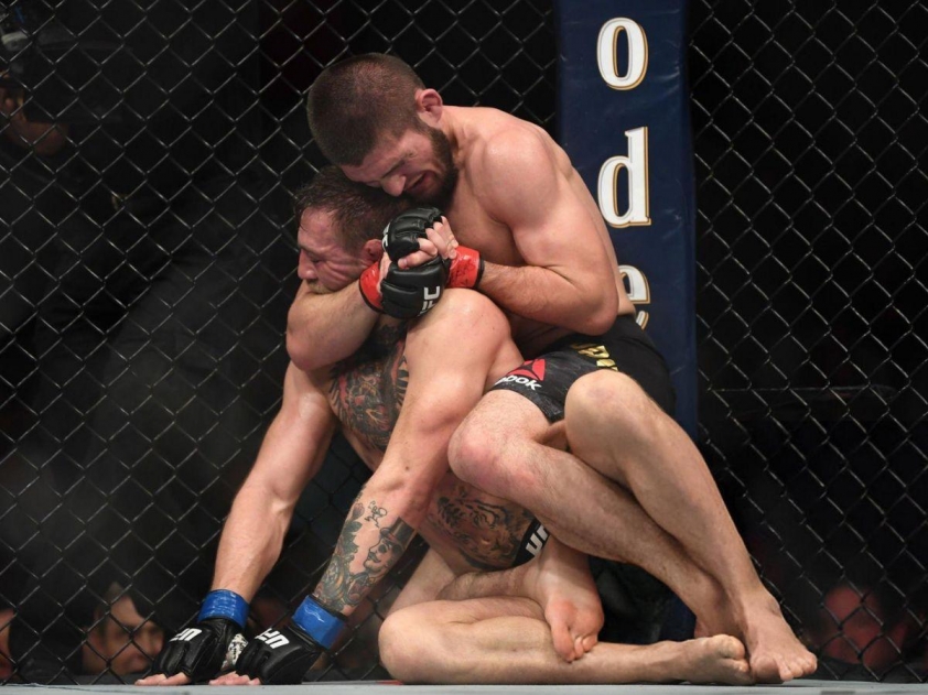 Hình ảnh McGregor và Khabib tại UFC 229