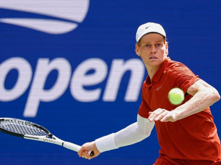 Sinner ăn mừng chiến thắng tại US Open