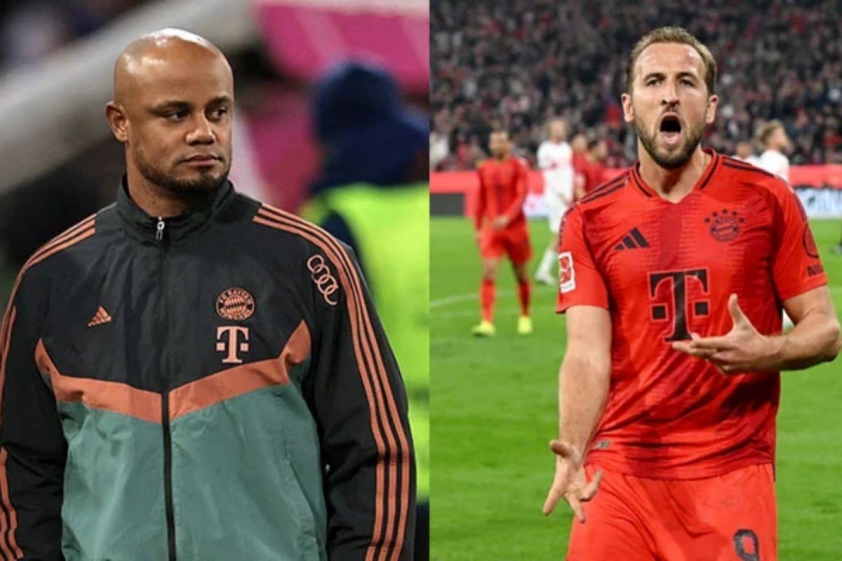 HLV Kompany và Harry Kane.