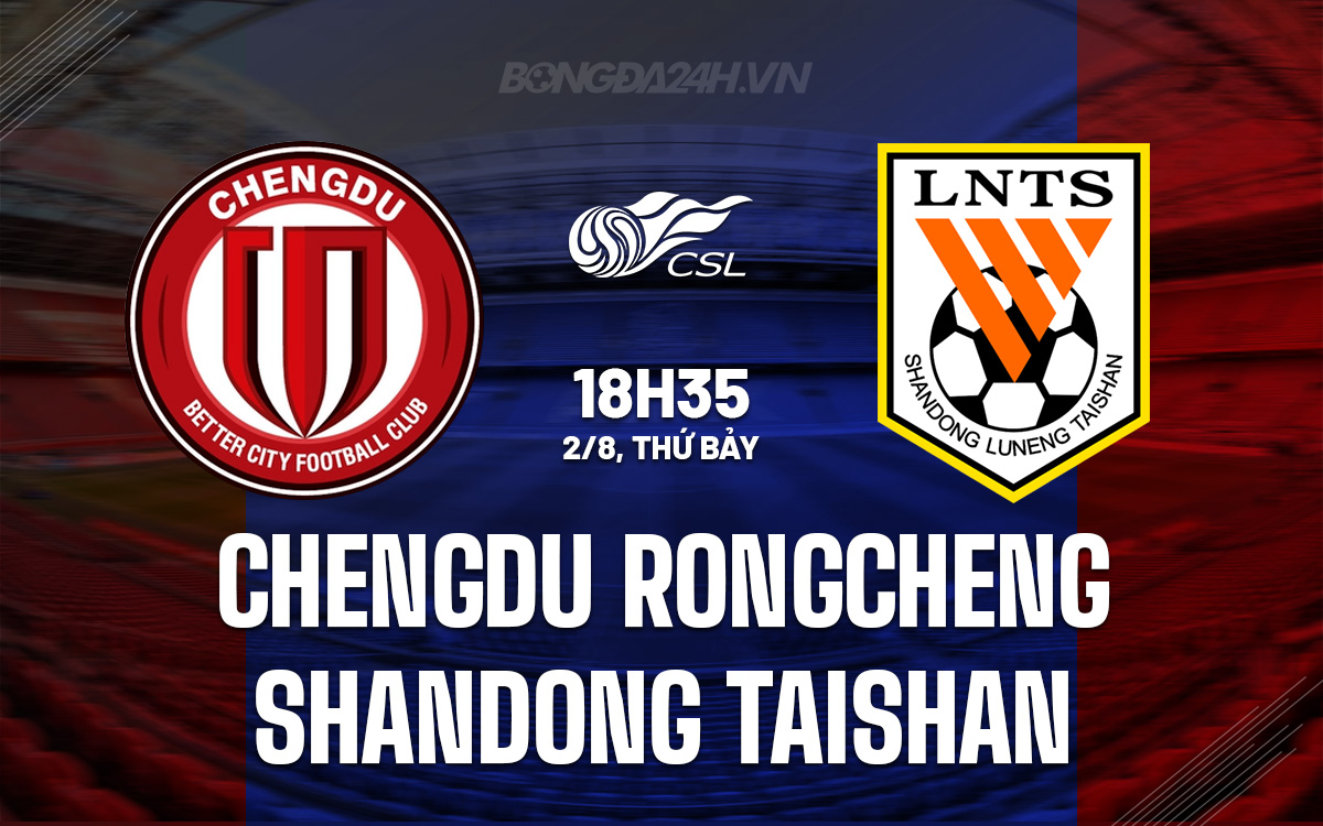 Nhận định Chengdu Rongcheng vs Shandong Taishan: Liệu chủ nhà có tiếp tục chiến thắng?