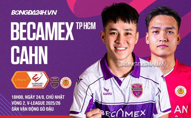 Trận đấu Becamex TPHCM vs Công an Hà Nội