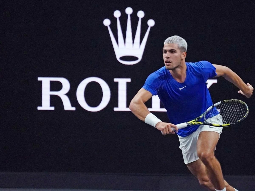 Carlos Alcaraz thi đấu tại Laver Cup 2025