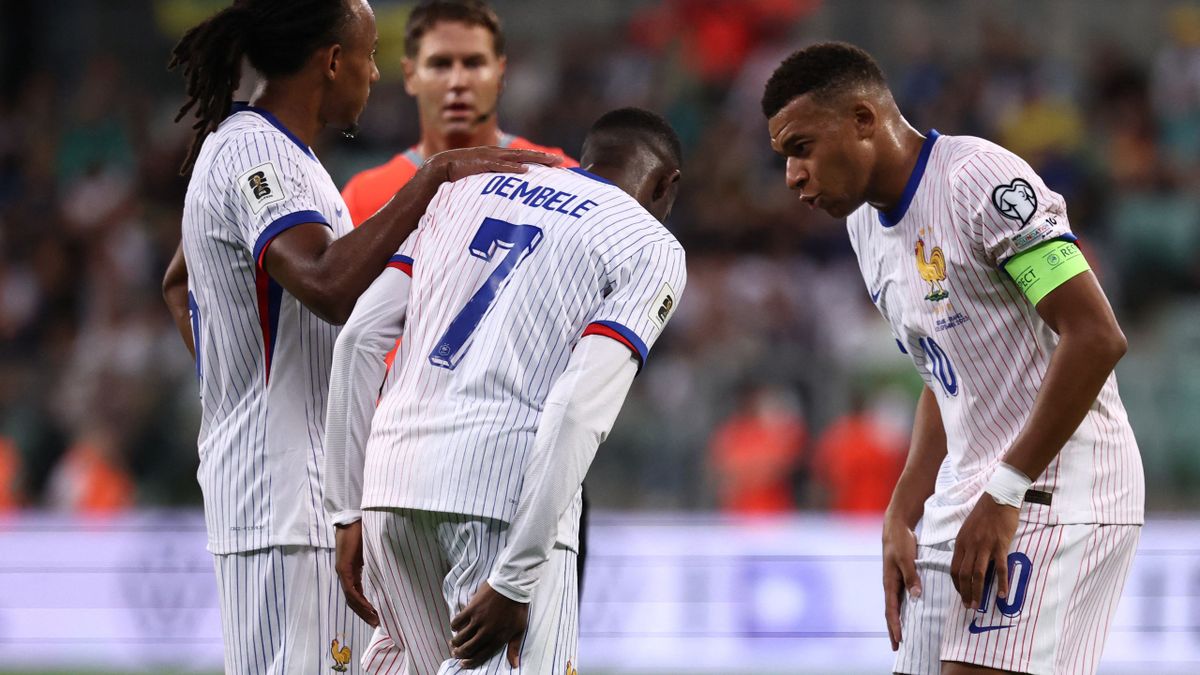 Pháp mất Dembele do chấn thương.