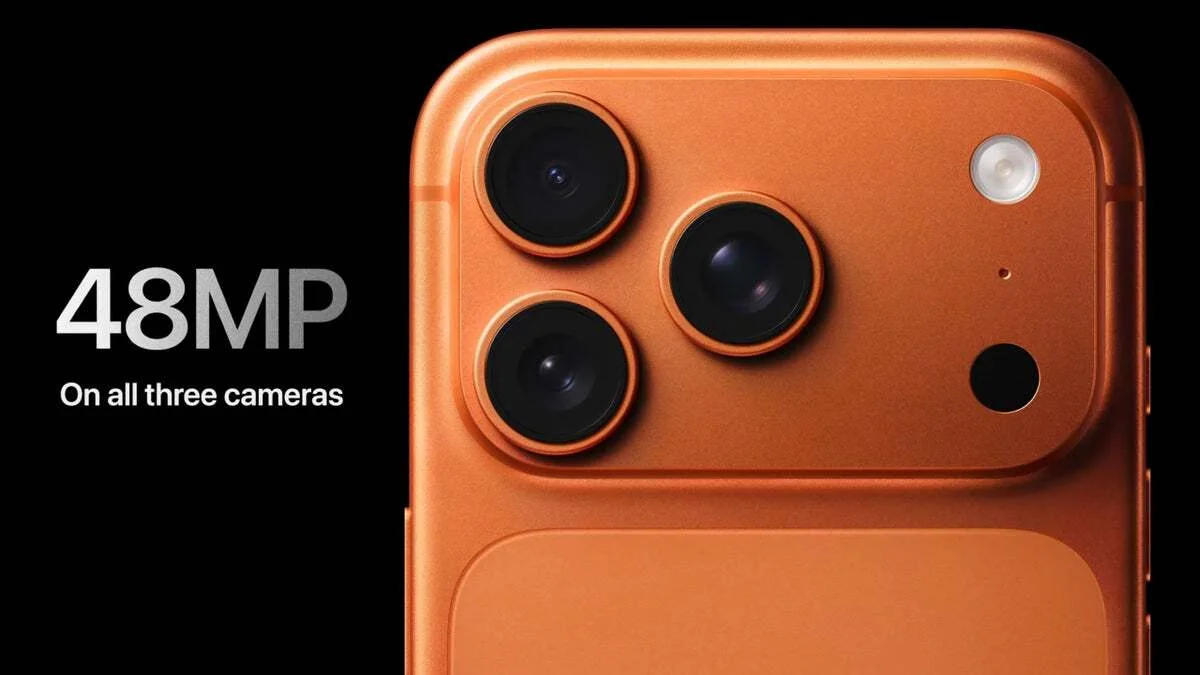 iPhone 17 Pro Max camera.png iPhone 17 Pro với 3 ống kính camera