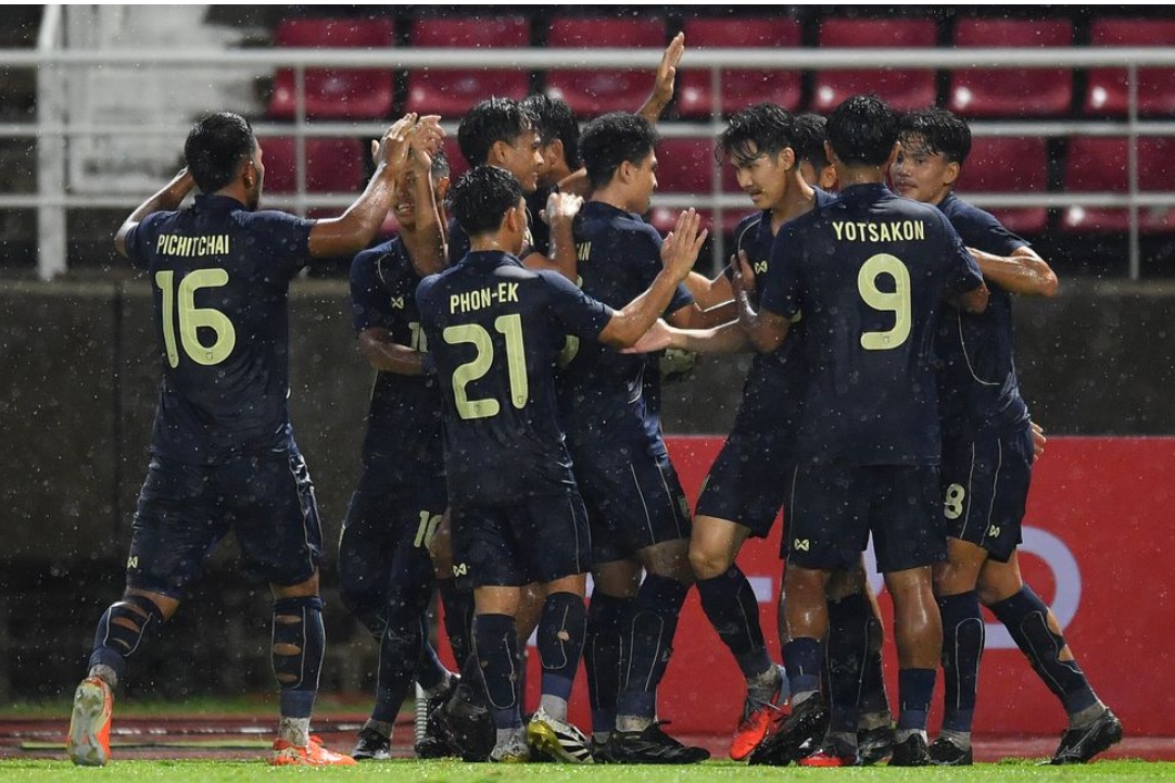 U23 Thái Lan ăn mừng chiến thắng