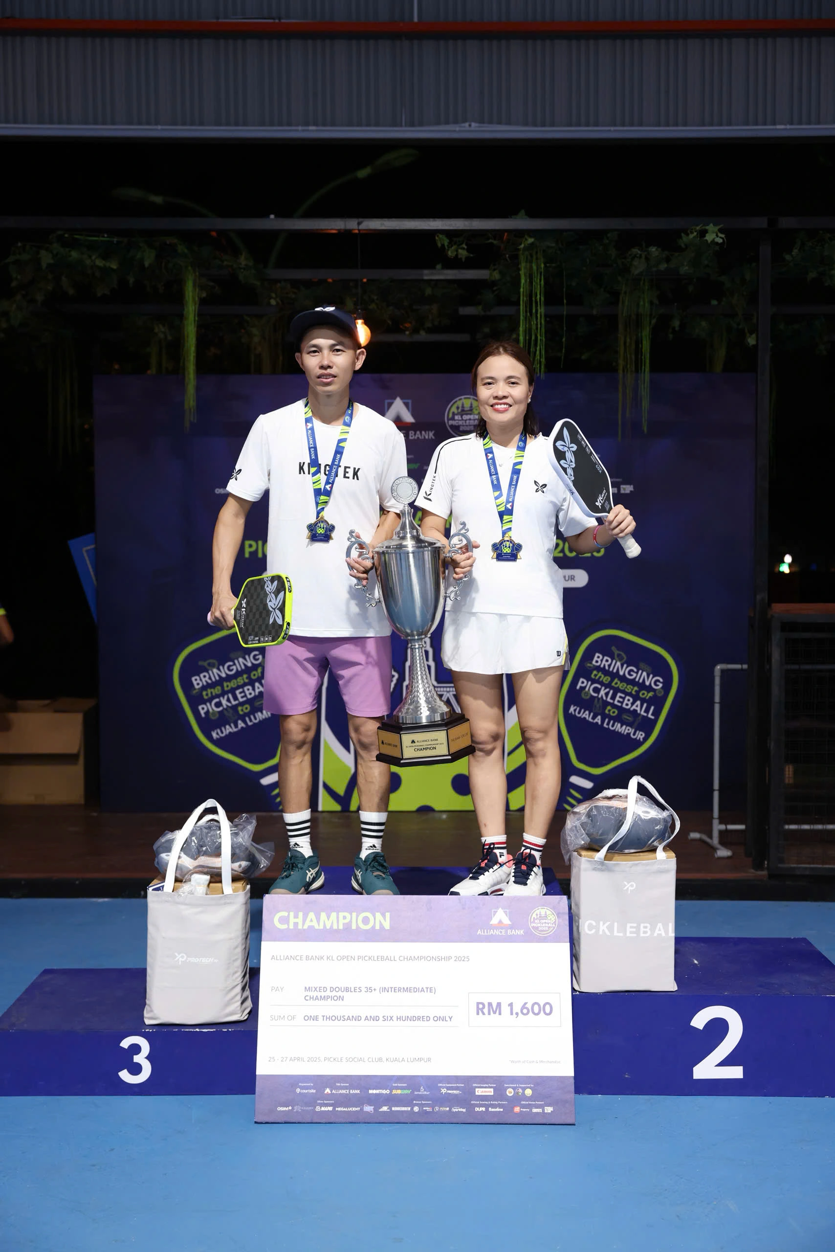 CLB Kingtek pickleball từng gặt hái thành công ở giải pickleball KL Open Malaysia Championship