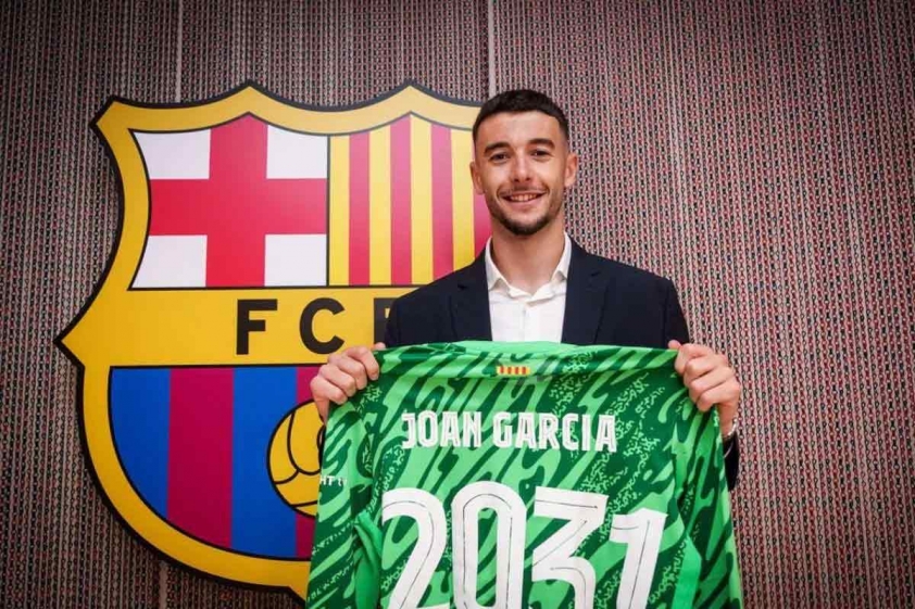 Thủ môn Joan Garcia - tân binh đắt giá nhất của Barcelona.
