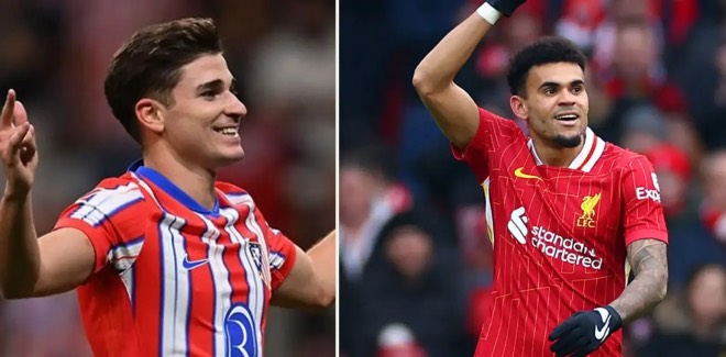 Luis Diaz và Julian Alvarez trong thương vụ hoán đổi không thành