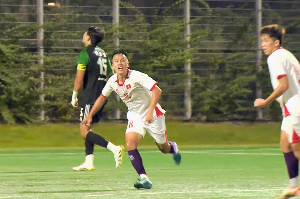 Cầu thủ Đào Quang Anh của đội tuyển trẻ Việt Nam