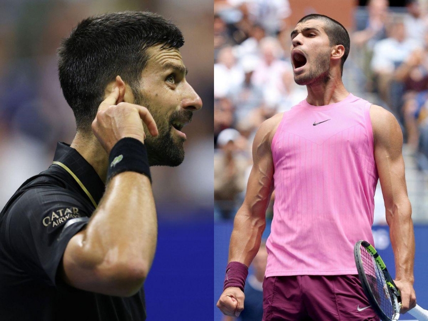 Novak Djokovic và Carlos Alcaraz