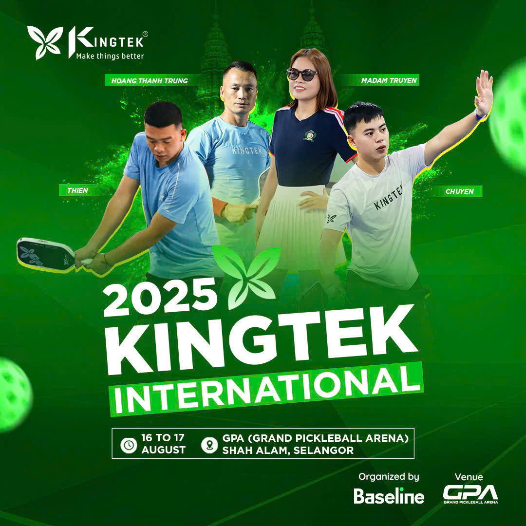 Giải pickleball quốc tế Kingtek 2025 có sự tham gia tranh tài của các VĐV Việt Nam lẫn quốc tế
